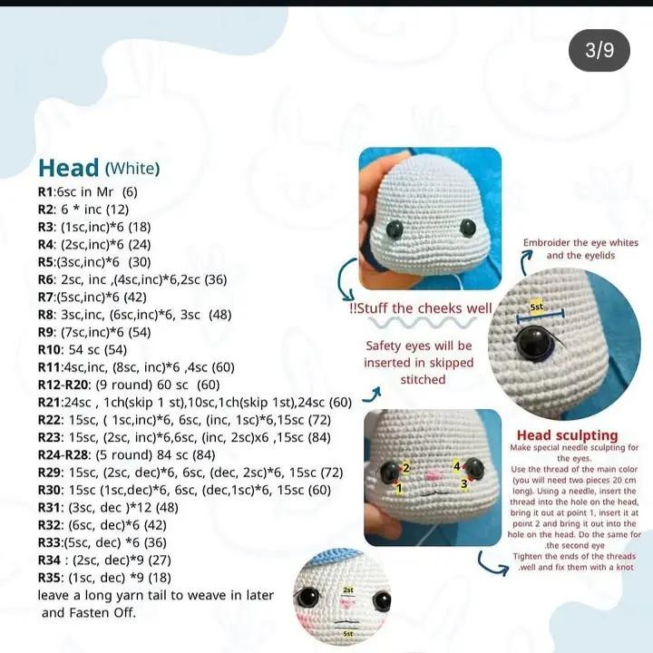 Free Crochet Pattern: Adorable Memo Bunny Amigurumi in Overalls