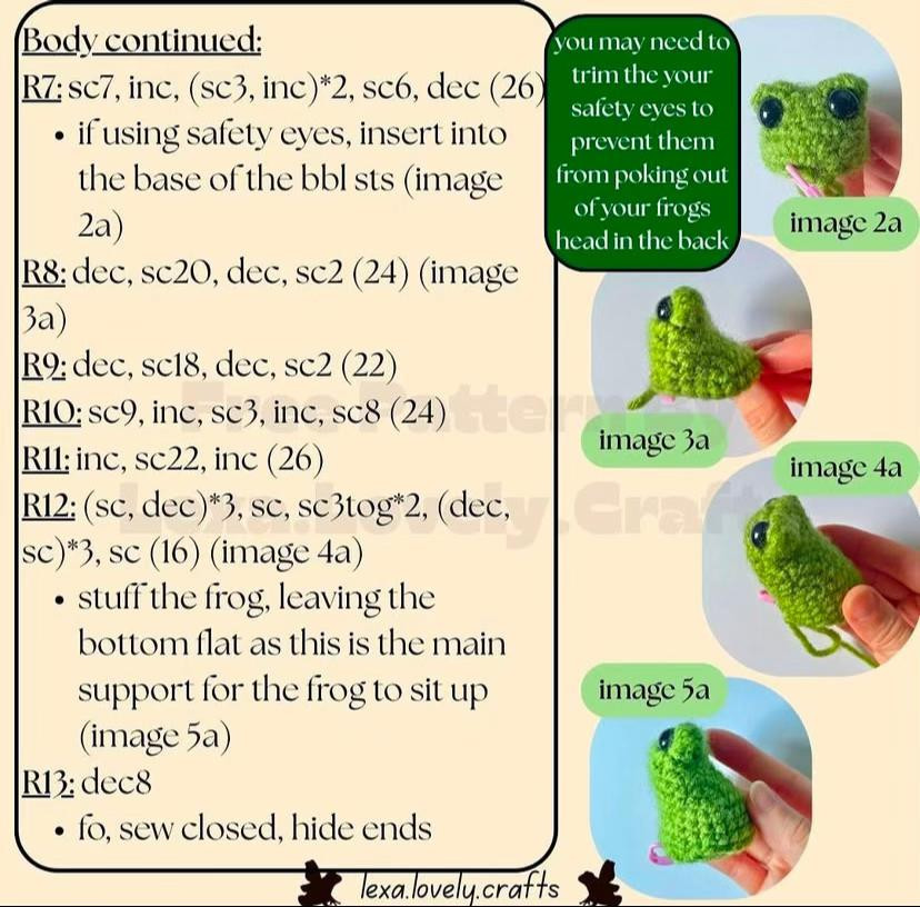 Free Crochet Pattern for Adorable FlutterFrog Amigurumi