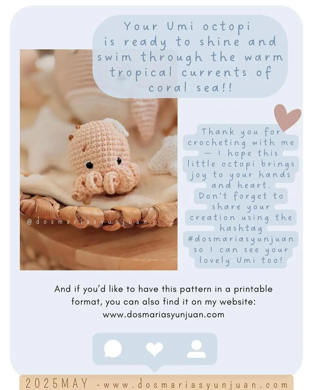 Free Crochet Pattern for Adorable Umi Octopus Toy