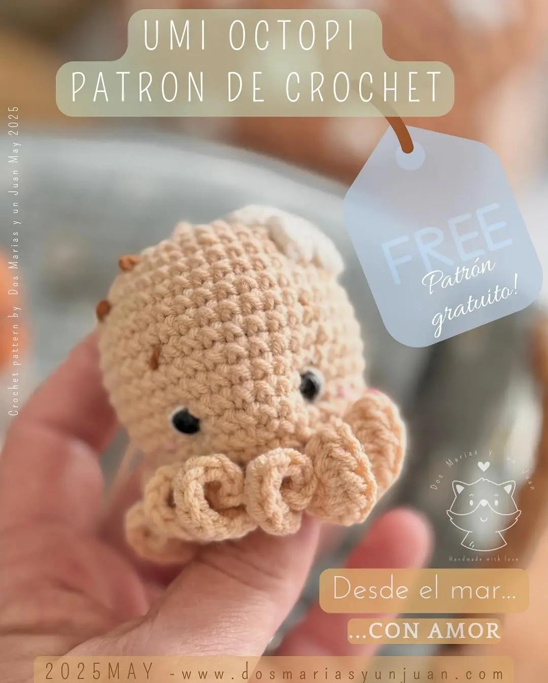 Free Crochet Pattern for Adorable Umi Octopus Toy