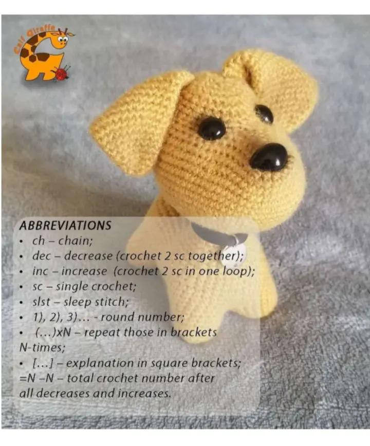 Free Crochet Pattern for an Adorable Puppy Amigurumi