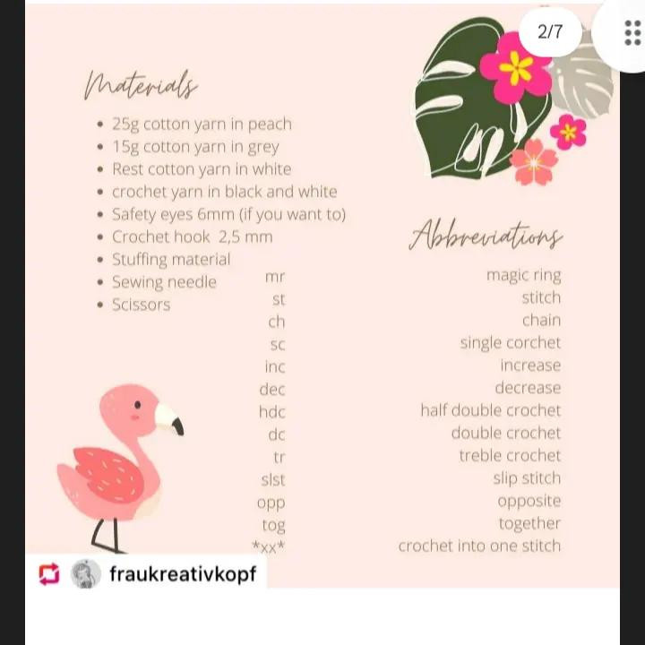 Free Crochet Pattern for Cute Flamingo Amigurumi