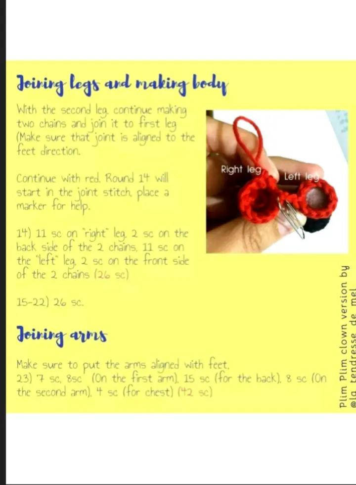 "Free Crochet Pattern for Plim Plim Clown Doll"