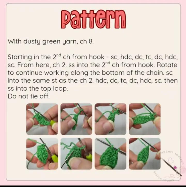 Free Crochet Pattern for Strawberry Bookmark