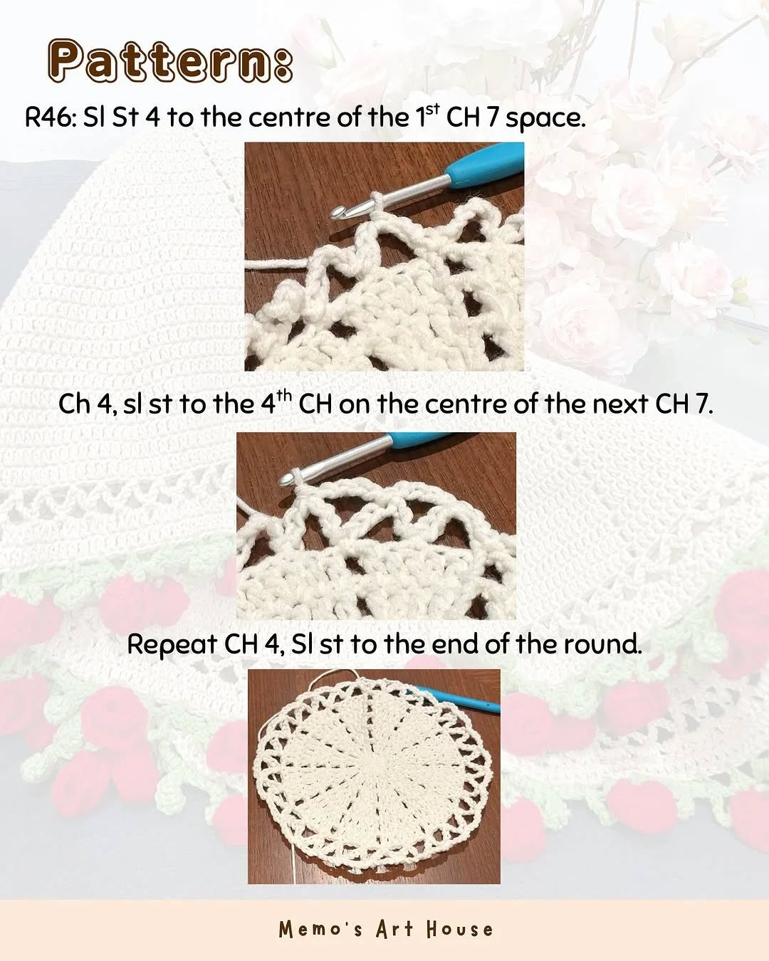 Free Crochet Pattern: Rose Bouquet Blanket Tutorial