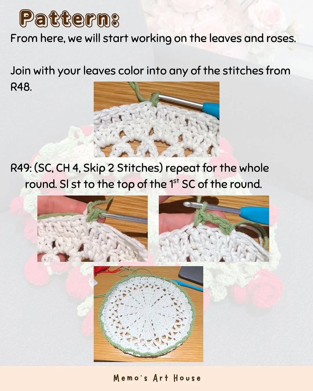 Free Crochet Pattern: Rose Bouquet Blanket Tutorial