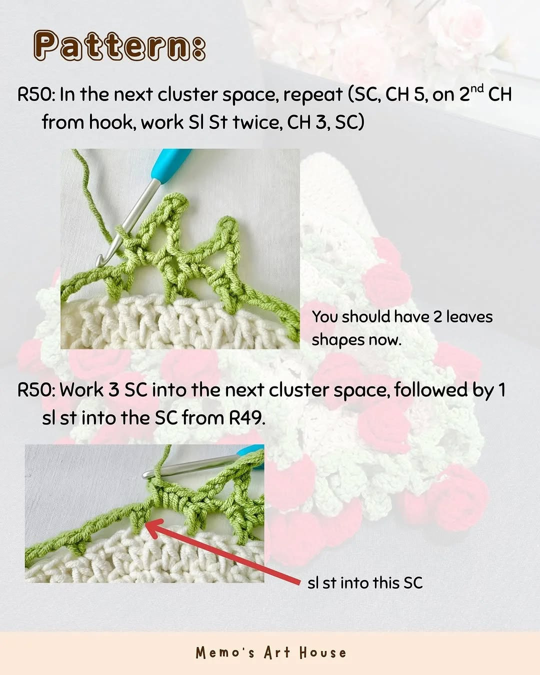 Free Crochet Pattern: Rose Bouquet Blanket Tutorial
