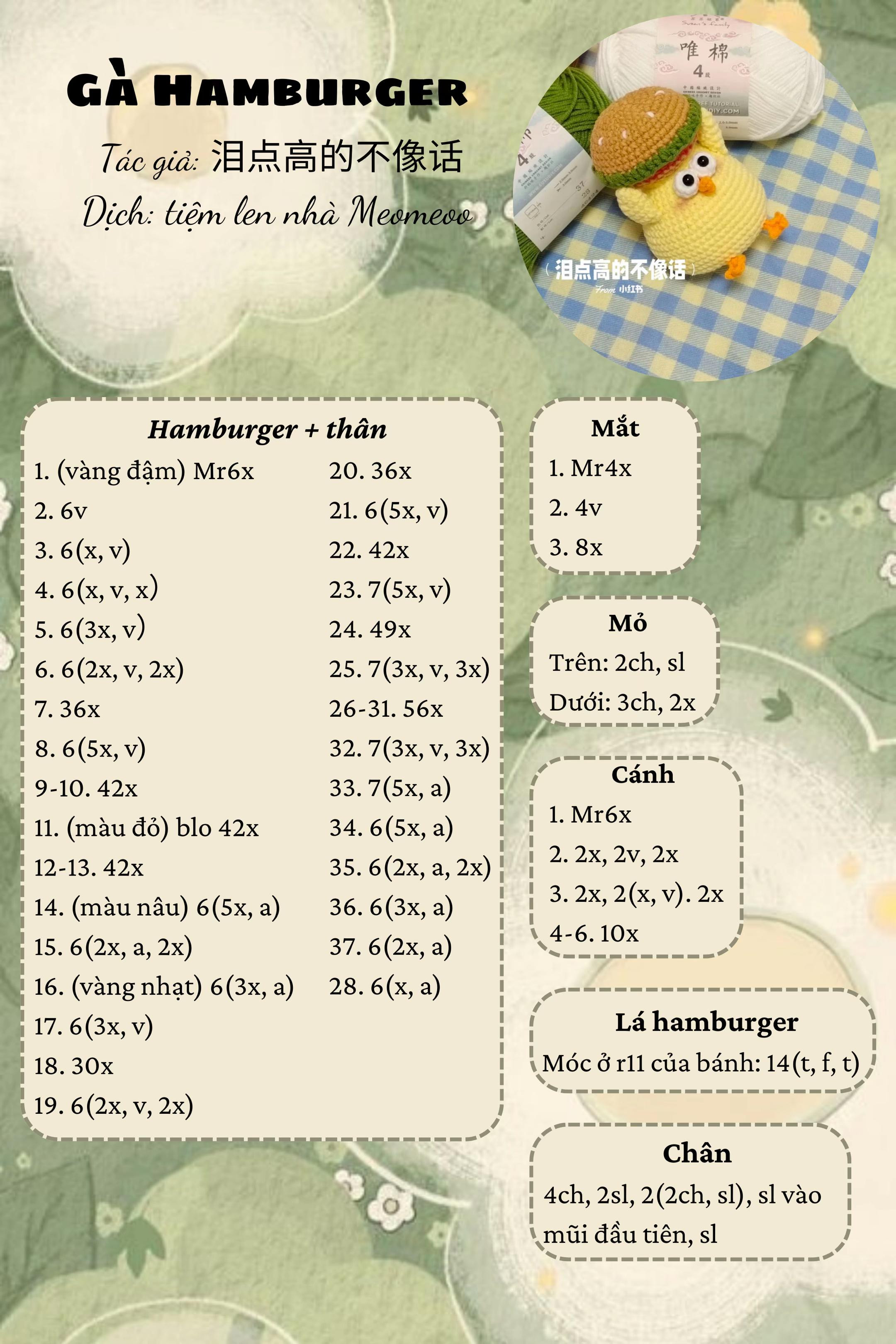 gà hamburger
