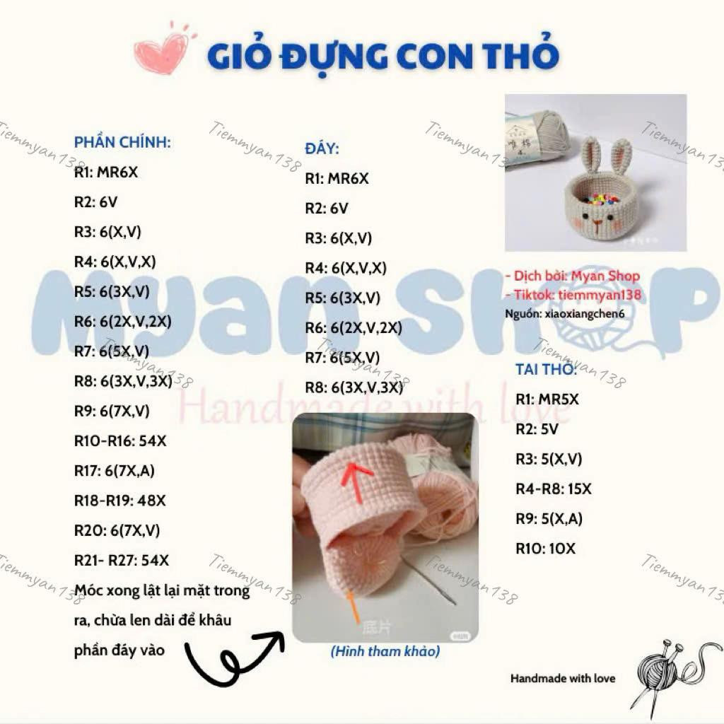 giỏ đựng con thỏ