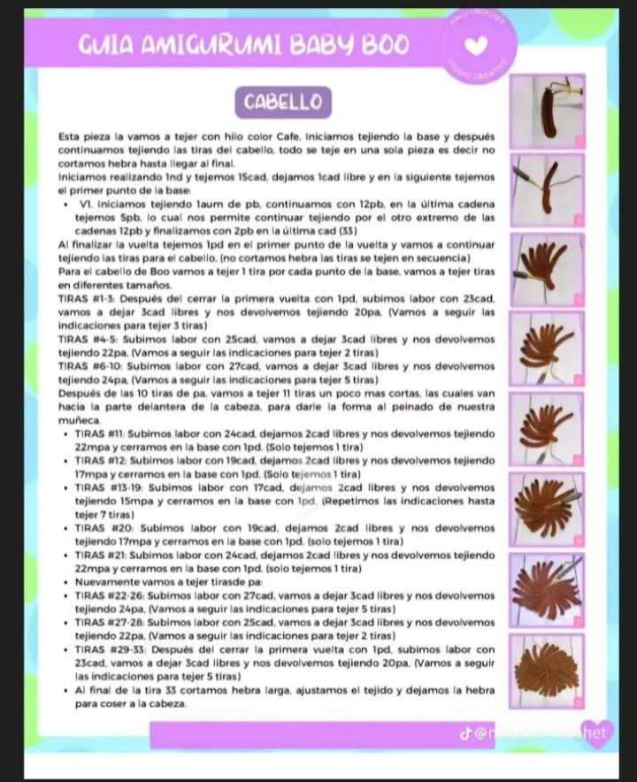 Guía Completa para Crear Amigurumi Baby Boo con Instrucciones Detalladas