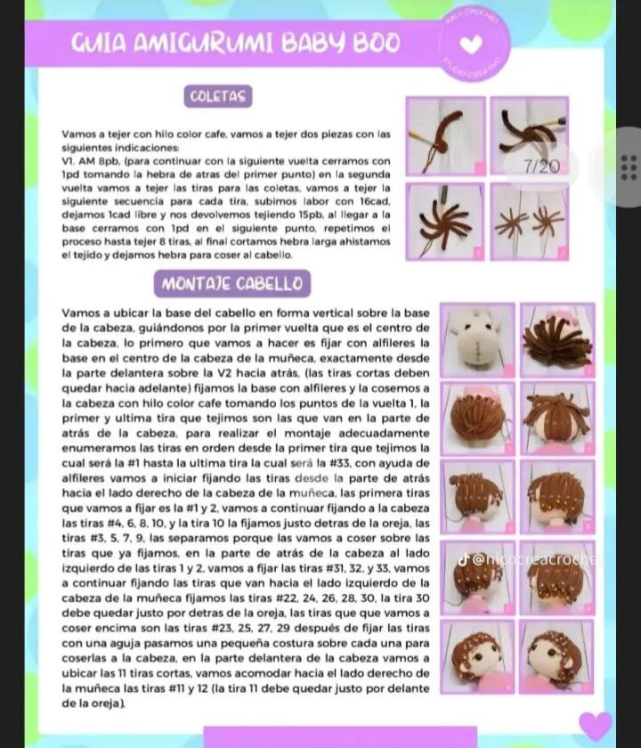 Guía Completa para Crear Amigurumi Baby Boo con Instrucciones Detalladas