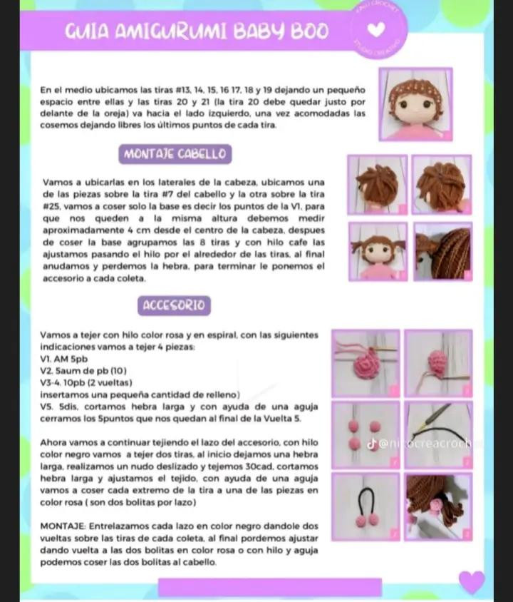 Guía Completa para Crear Amigurumi Baby Boo con Instrucciones Detalladas