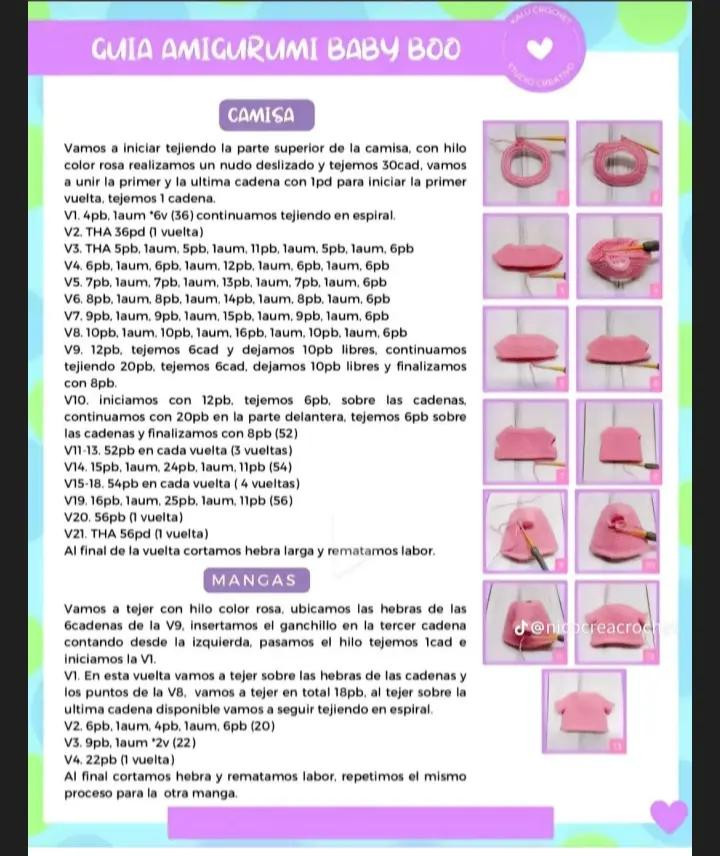 Guía Completa para Crear Amigurumi Baby Boo con Instrucciones Detalladas
