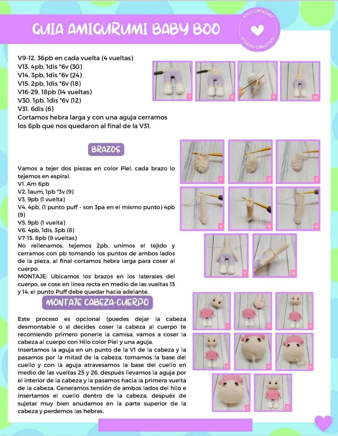 Guía Completa para Crear Amigurumi Baby Boo con Instrucciones Detalladas