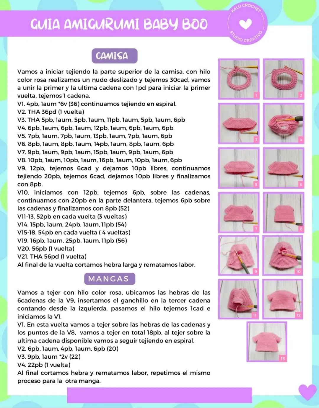 Guía Completa para Crear Amigurumi Baby Boo con Instrucciones Detalladas