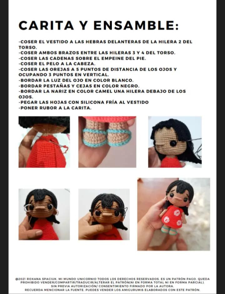 "Guía Completa para Crear Amigurumi de Lilo: Paso a Paso"