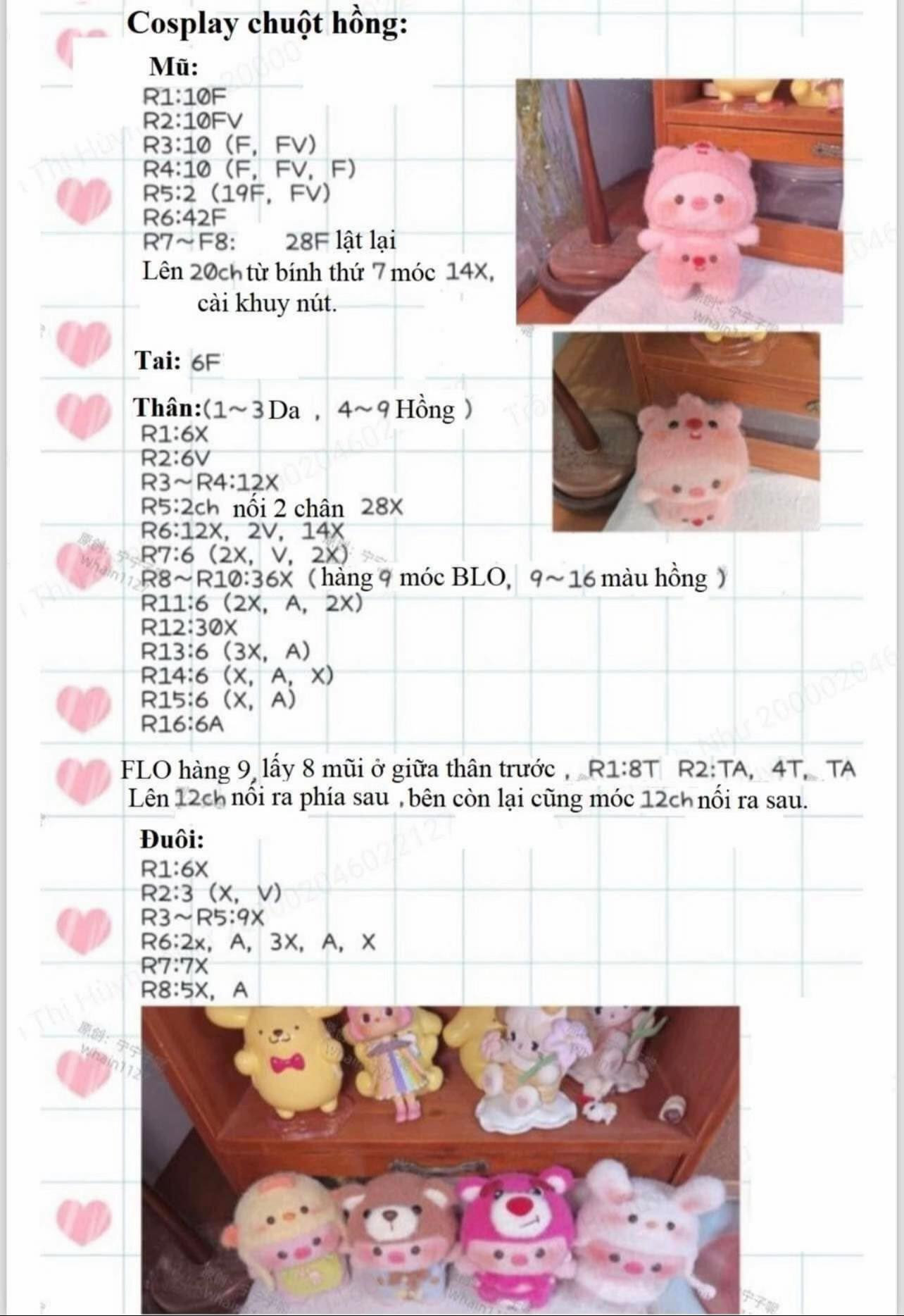 Heo Cosplay: Các Mẫu Thú Dễ Thương Từ Len Móc
