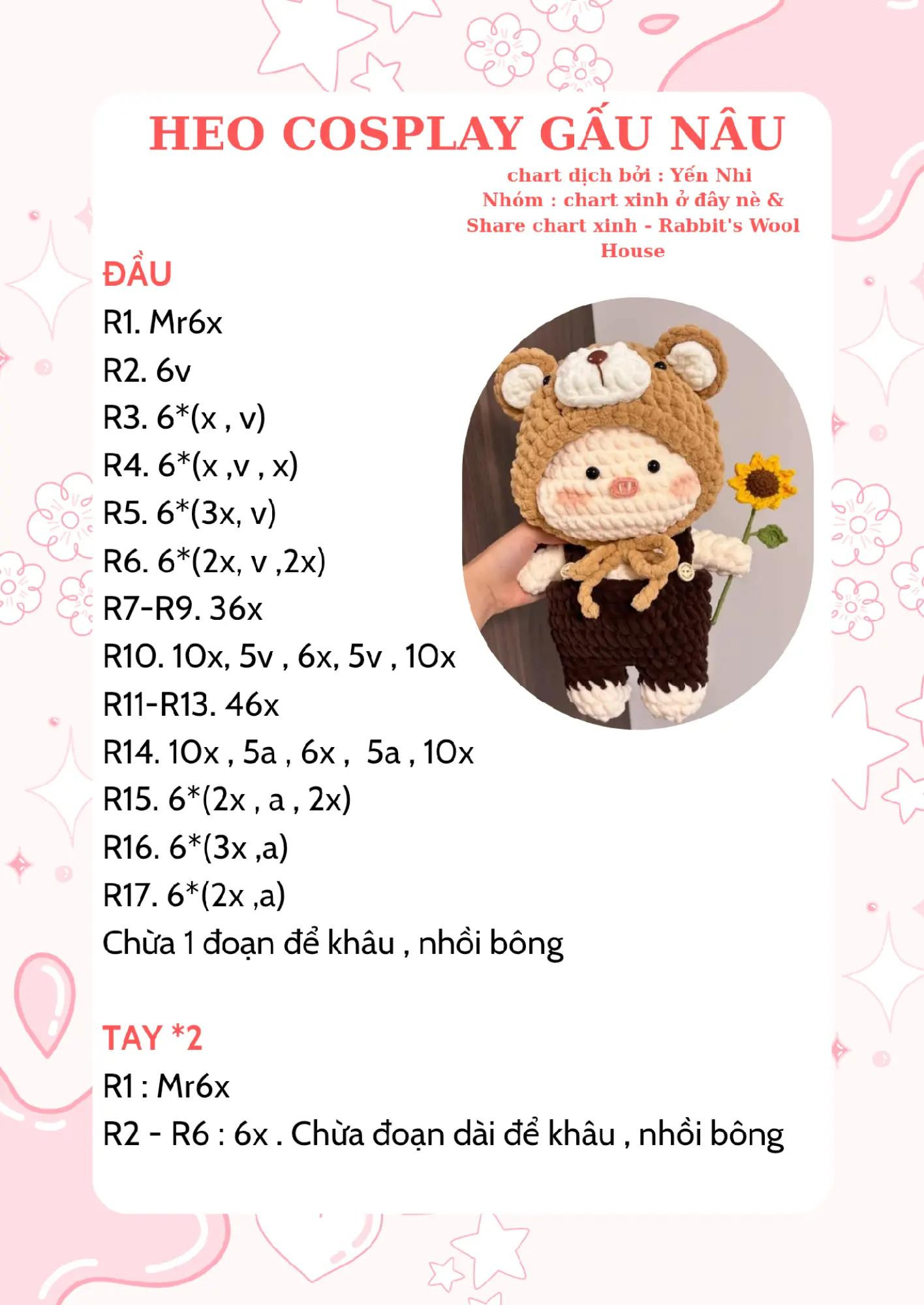 heo cosplay gấu nâu