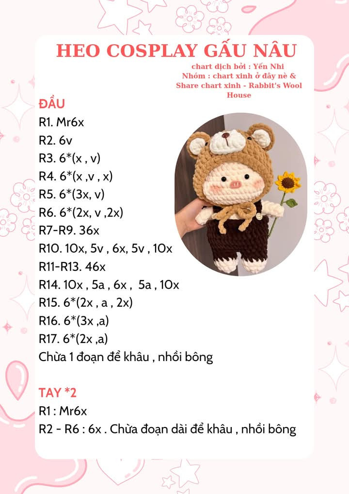 heo cosplay gấu nâu