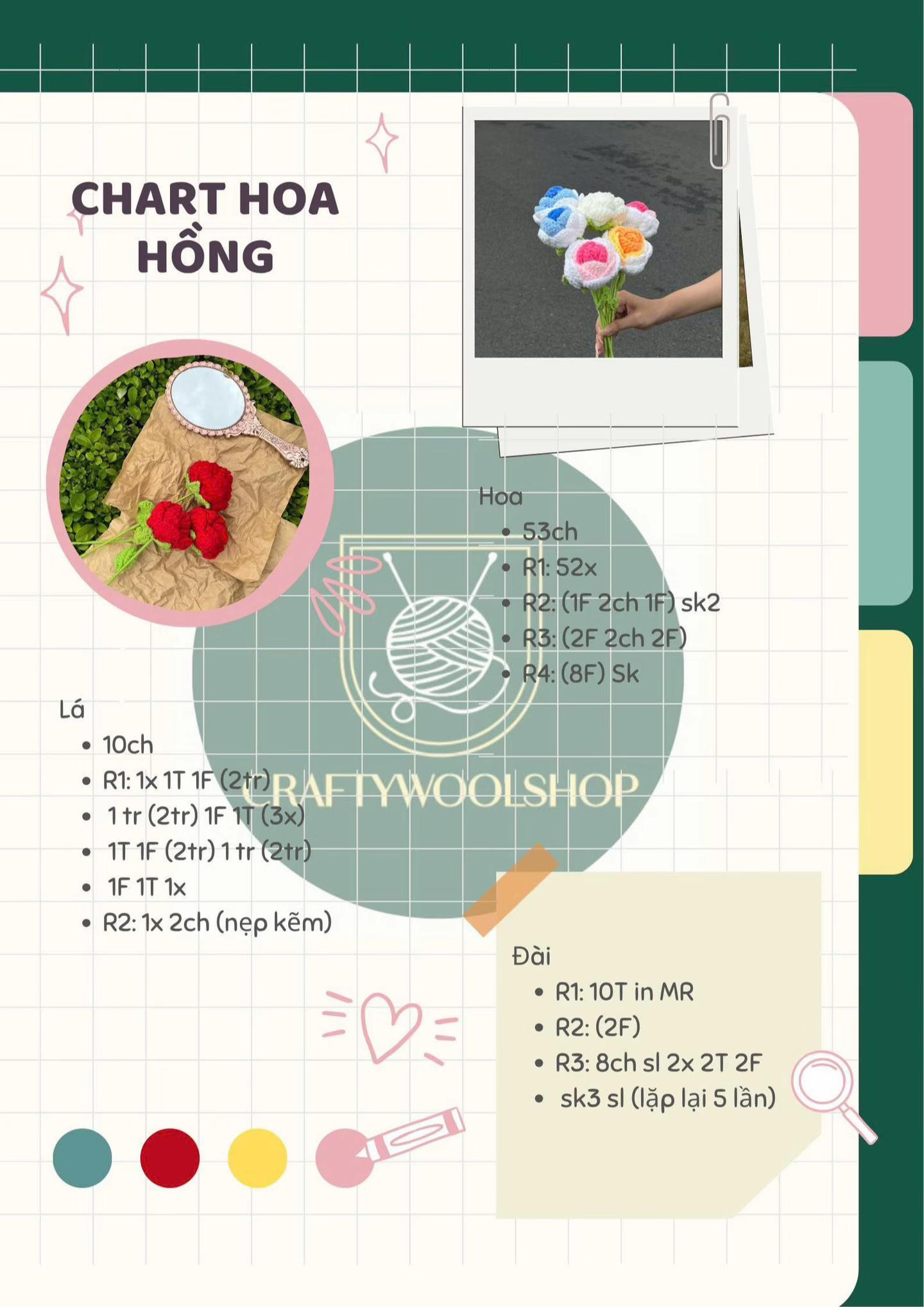 hoa hồng, hoa chuông, hoa cúc họa mi, hoa lavender, hoa tulip