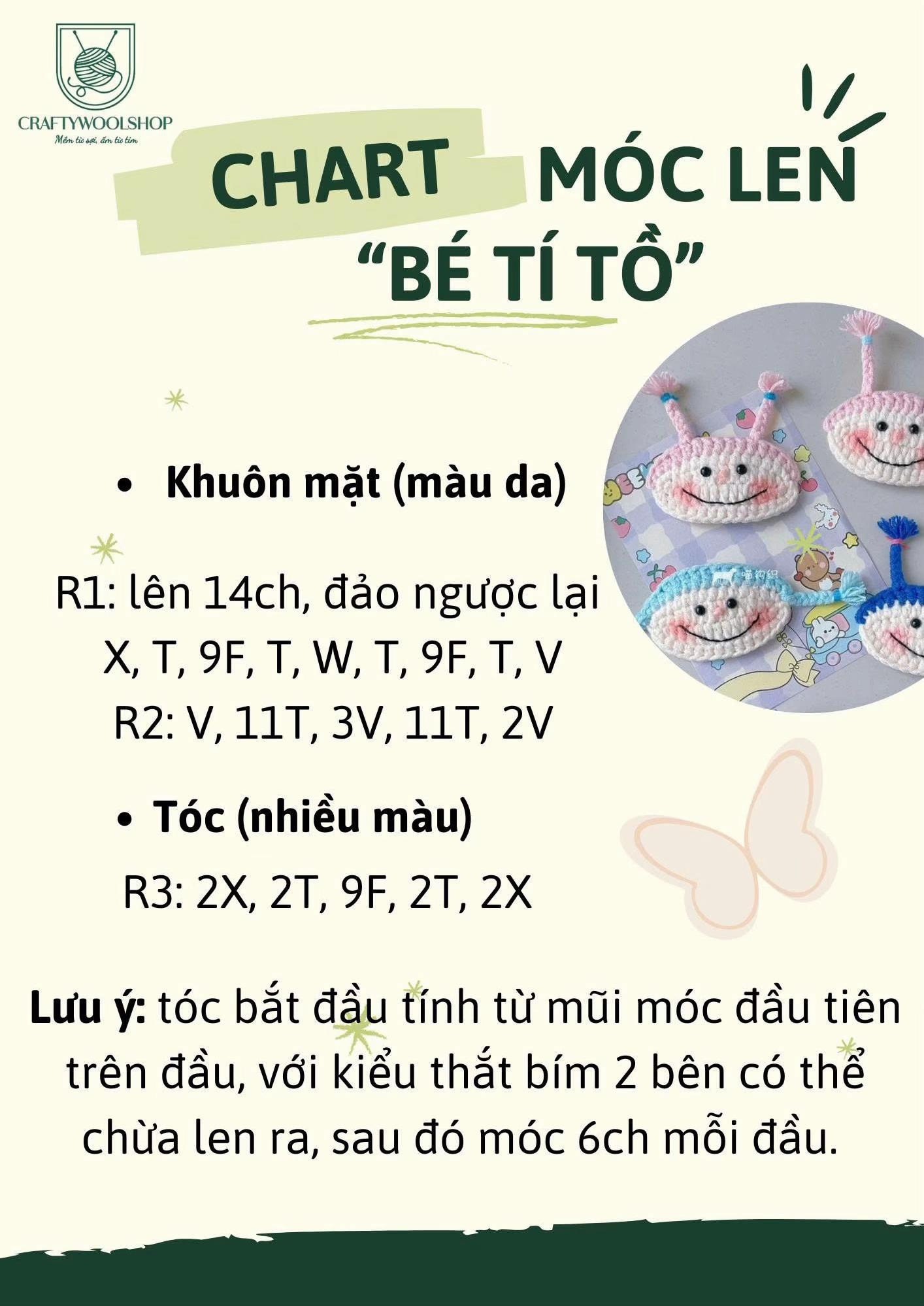 Hướng dẫn móc bé tí tò siêu đáng iu