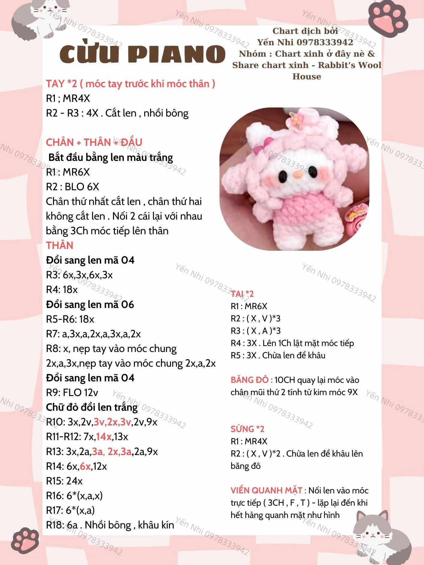 Hướng Dẫn Móc Thú Mini Dễ Thương Từ Len Nhung