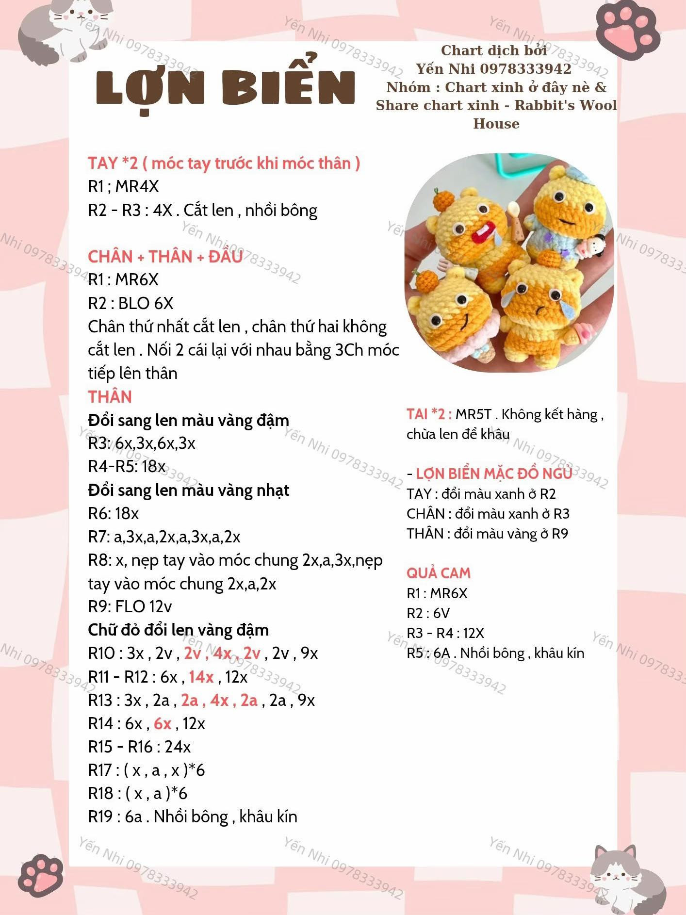 Hướng Dẫn Móc Thú Mini Dễ Thương Từ Len Nhung