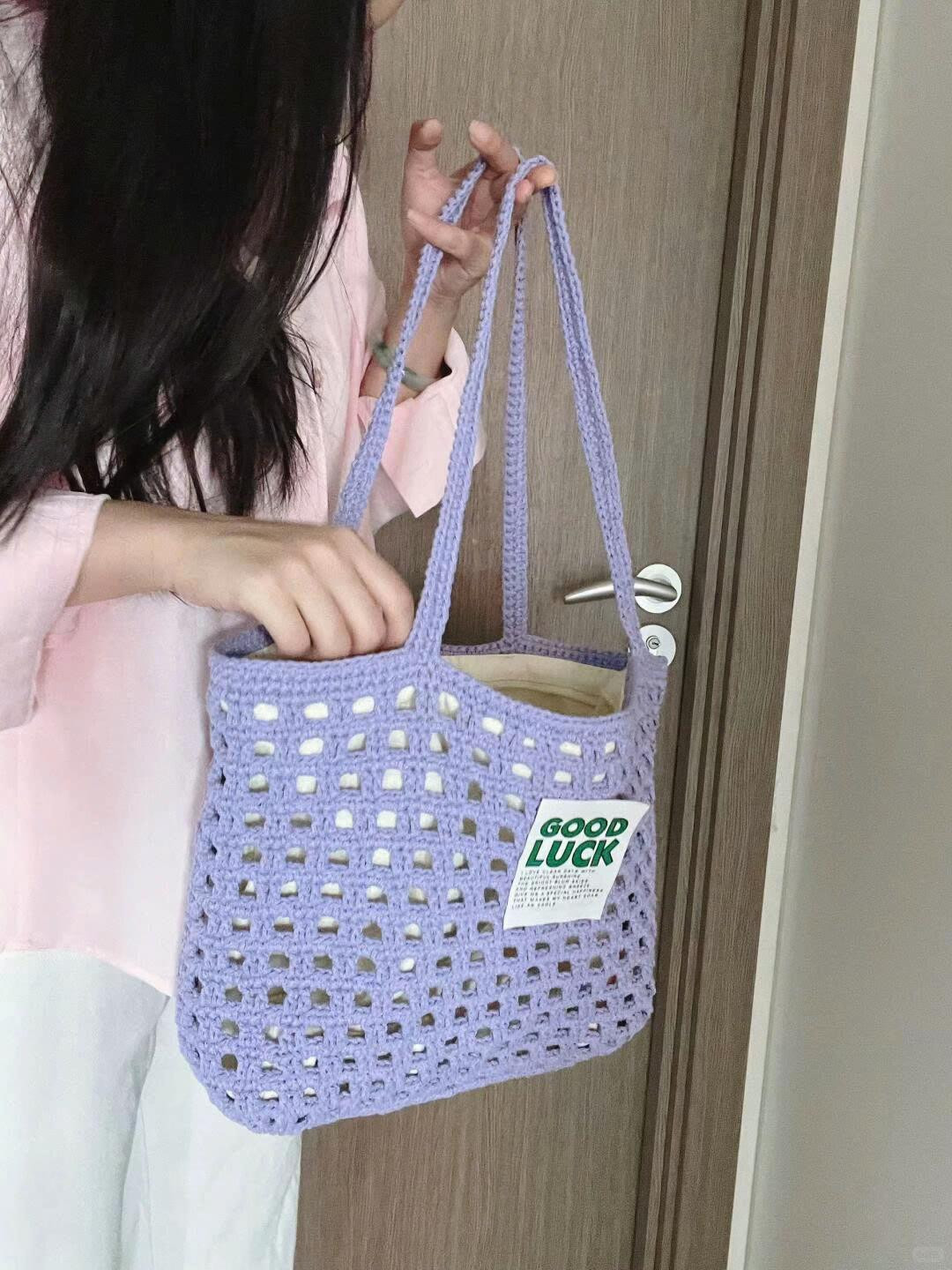 Hướng dẫn móc túi tote lưới siêu xinh phong cách hàn quốc