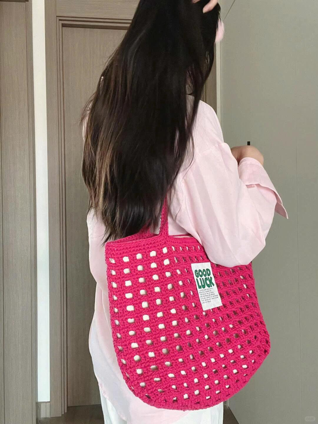 Hướng dẫn móc túi tote lưới siêu xinh phong cách hàn quốc