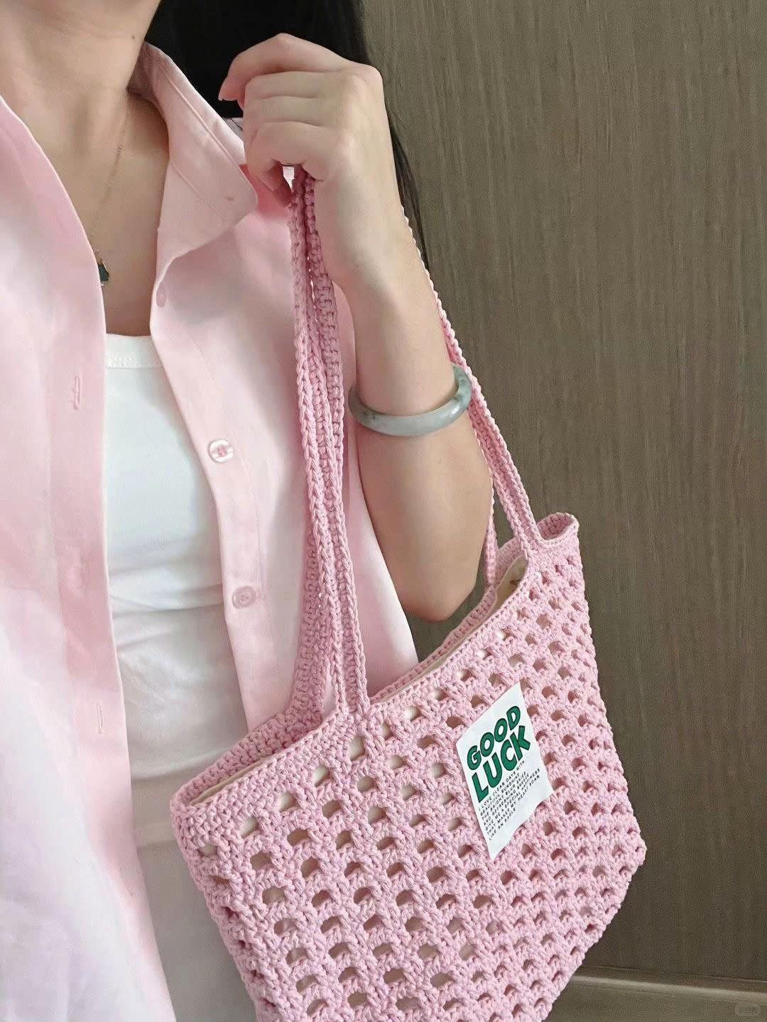 Hướng dẫn móc túi tote lưới siêu xinh phong cách hàn quốc