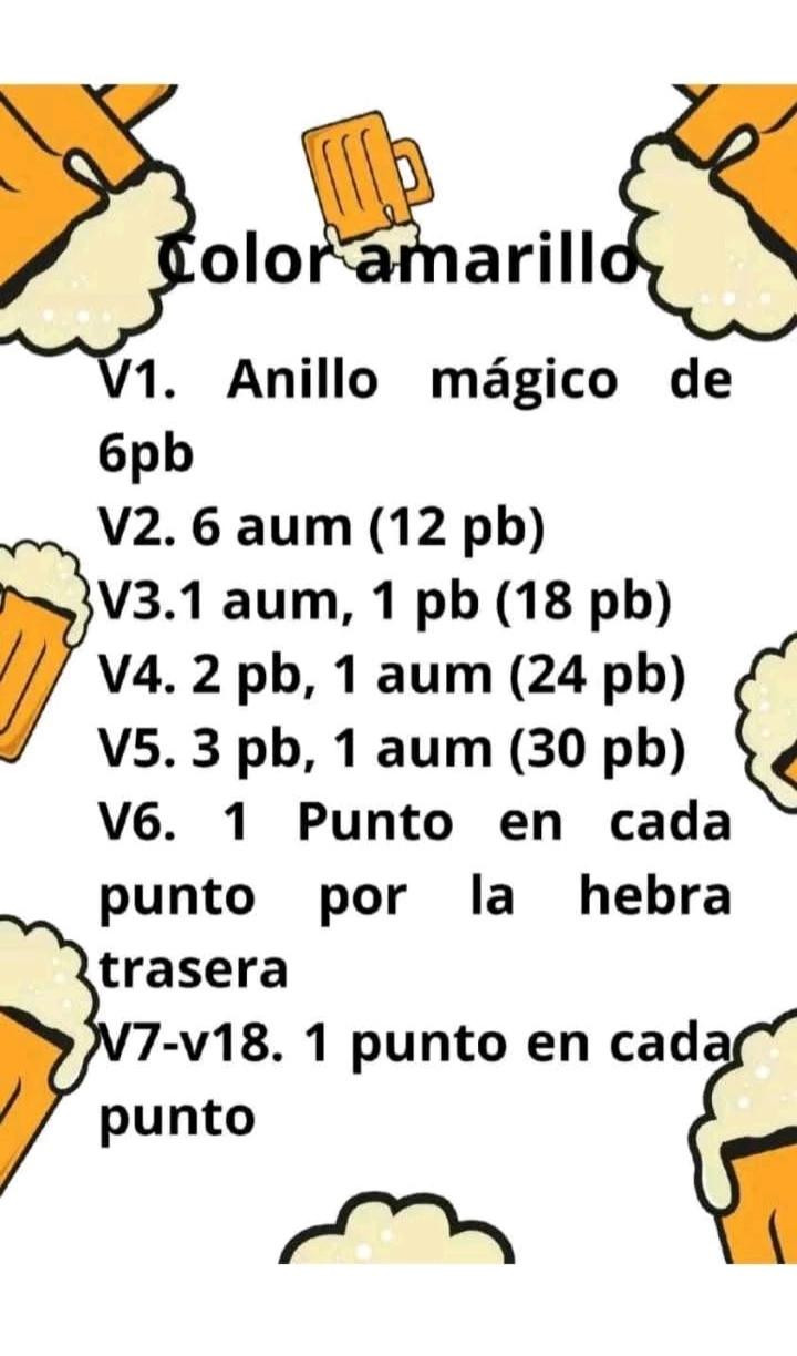 Idea de llavero de cerveza a crochet para el Día del Padre