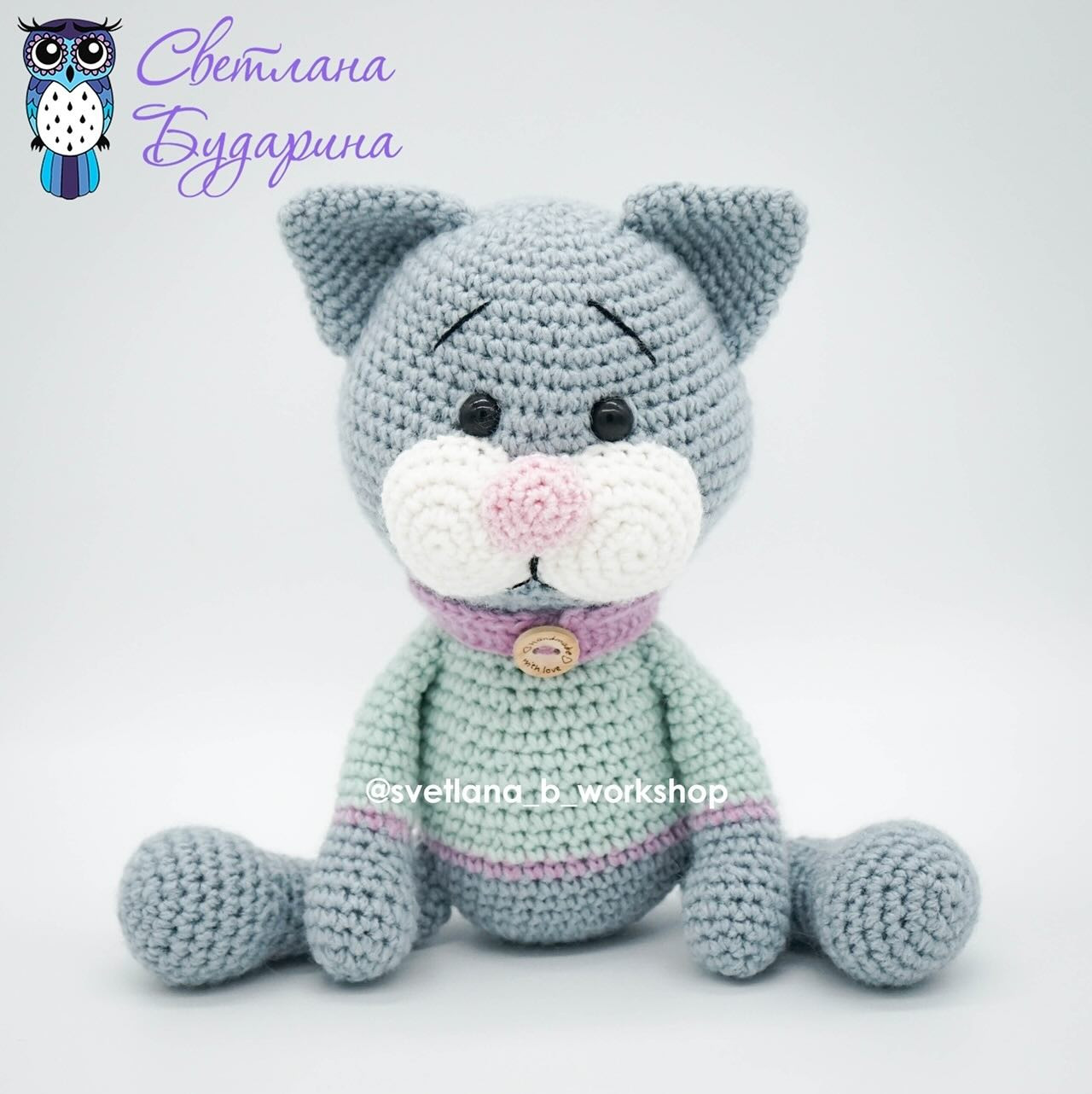 Изготовление милых вязаных игрушек: медведь, кролик, кот и мороженое