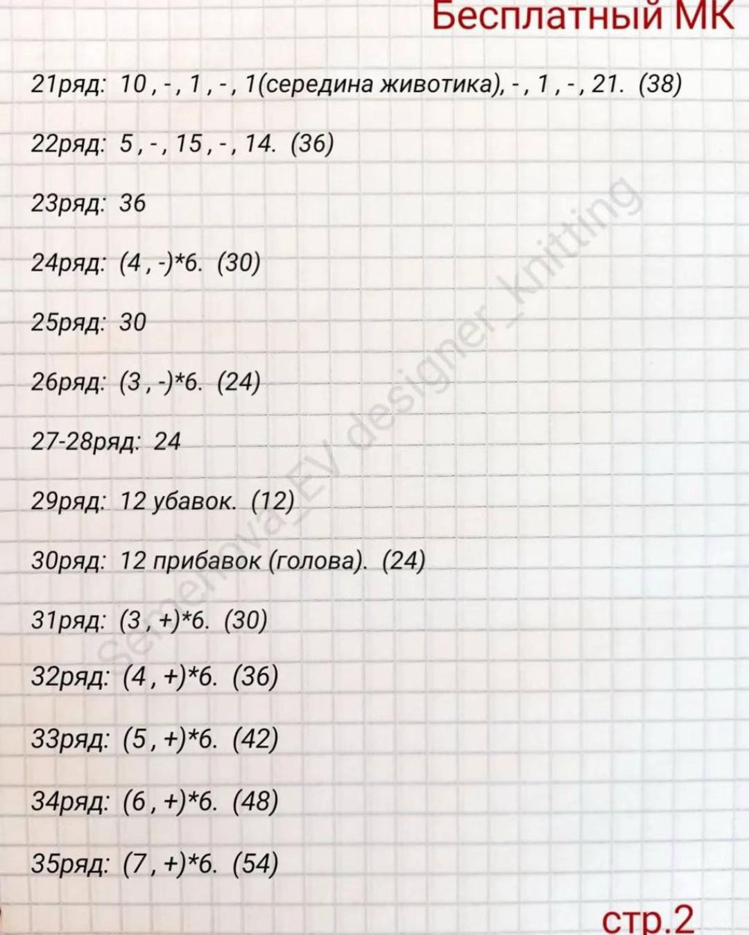 Изготовление плюшевых мишек: бесплатная схема вязания