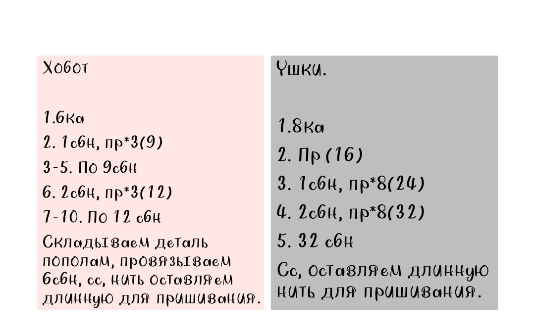 Изящный вязаный слоненок в розовом комбинезоне — схема для вязальщиц