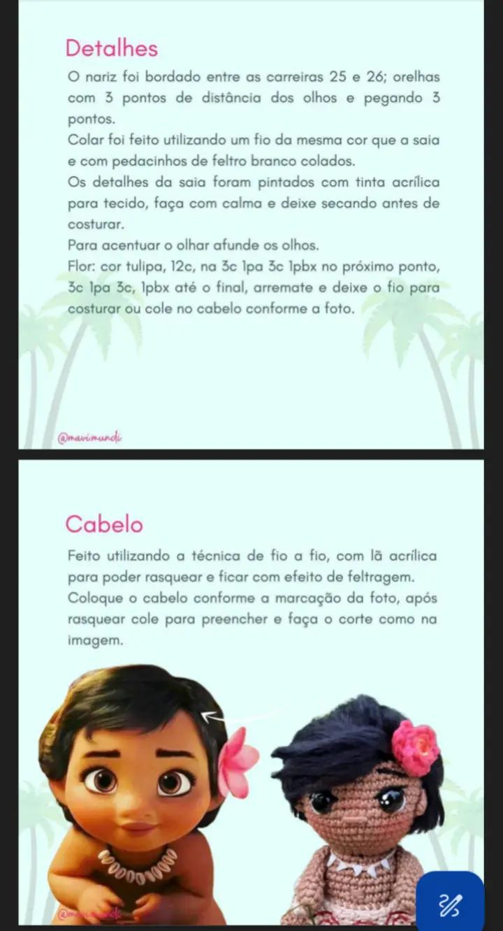 Junte-se à diversão com o gráfico de crochê Moana Baby!