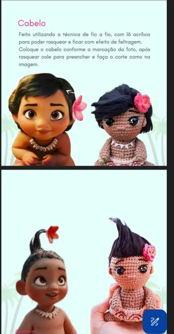 Junte-se à diversão com o gráfico de crochê Moana Baby!