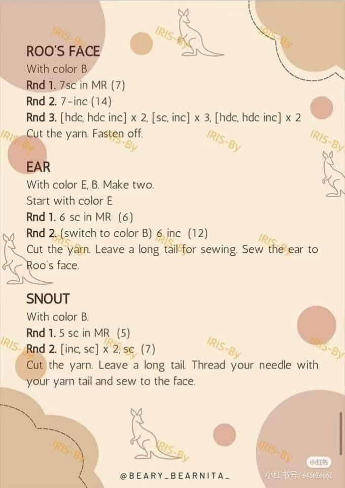 Kangaroo Doll Crochet Pattern for Amigurumi Enthusiasts