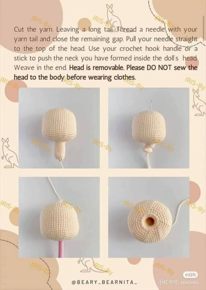 Kangaroo Doll Crochet Pattern for Amigurumi Enthusiasts