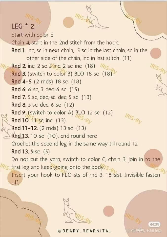 Kangaroo Doll Crochet Pattern for Amigurumi Enthusiasts