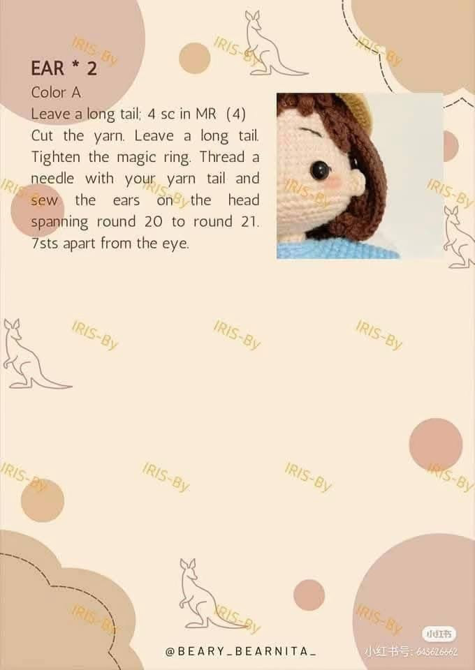 Kangaroo Doll Crochet Pattern for Amigurumi Enthusiasts
