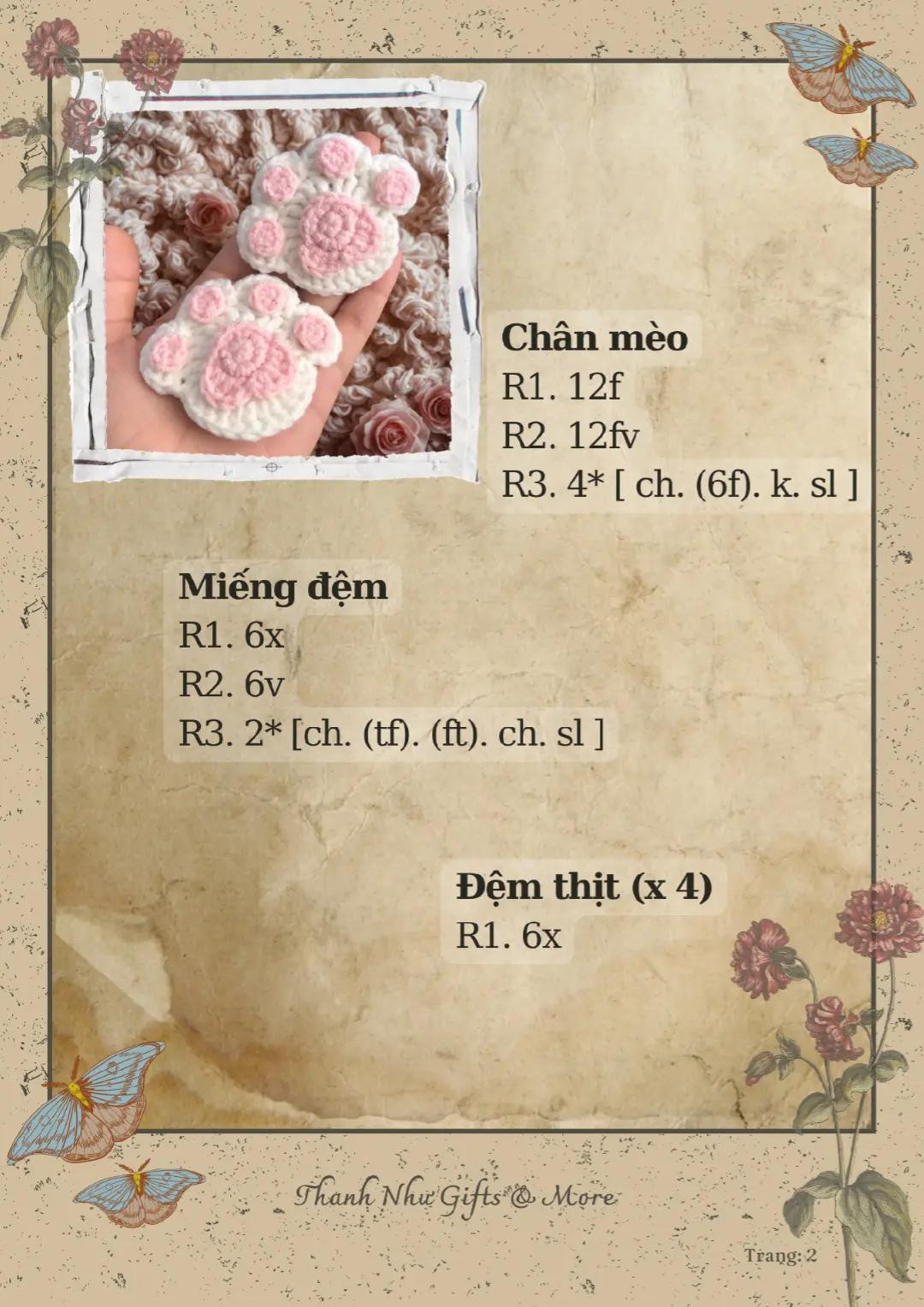 kẹp tóc chân mèo