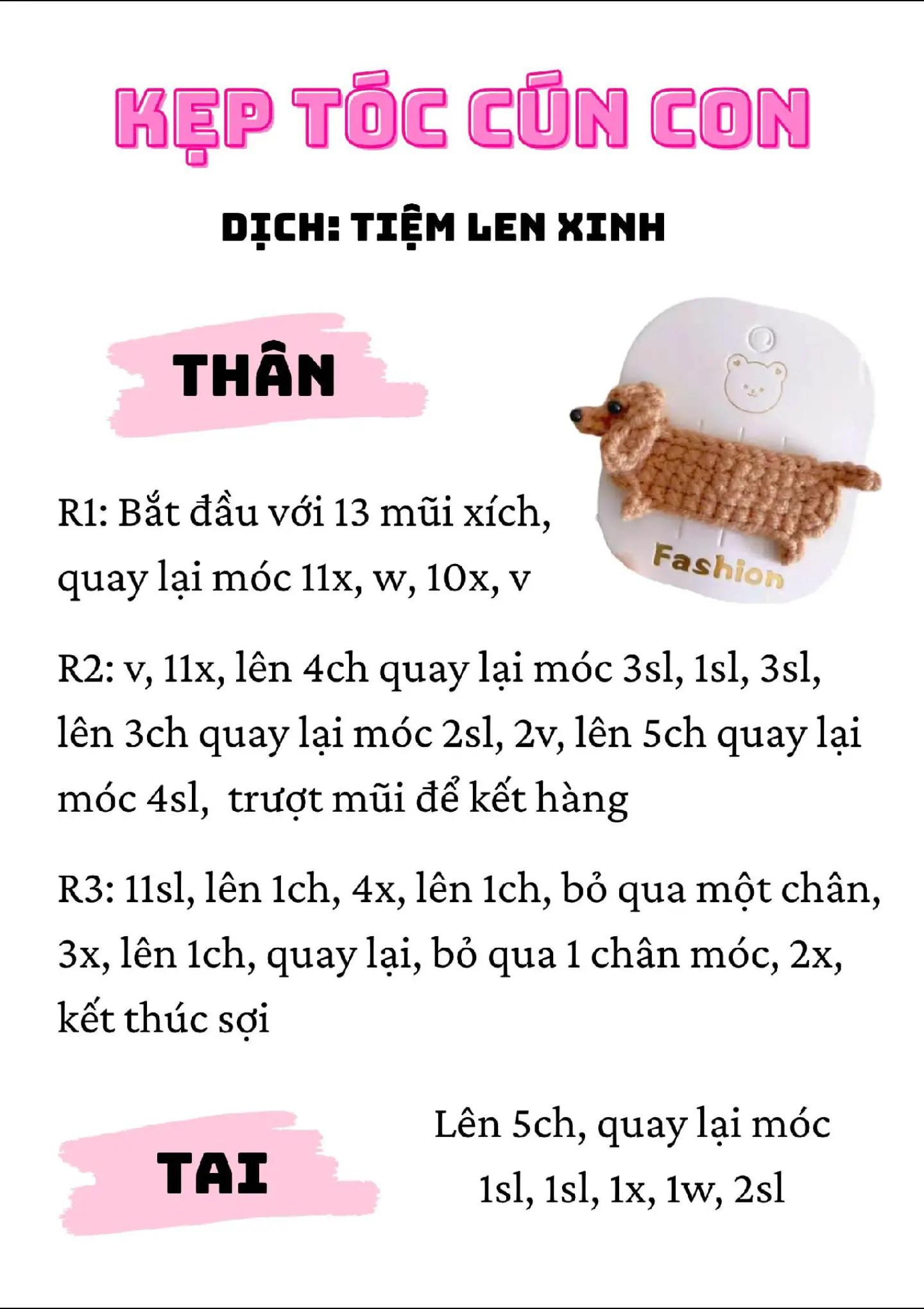 kẹp tóc cún con