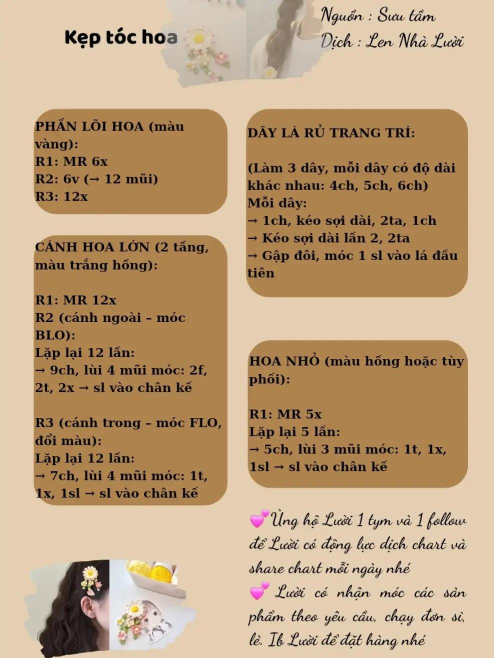 kẹp tóc hoa