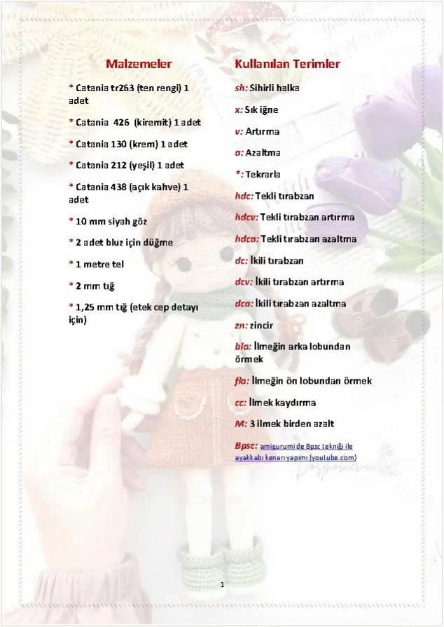 Lia Bebek Tarifi: Sevimli Amigurumi Örgü Modeli ve Yapılışı
