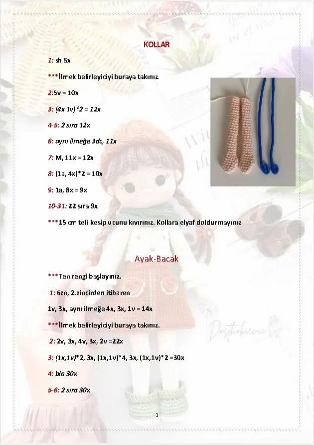 Lia Bebek Tarifi: Sevimli Amigurumi Örgü Modeli ve Yapılışı