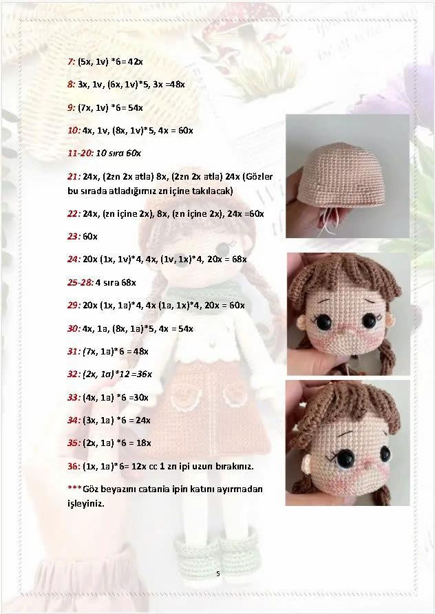 Lia Bebek Tarifi: Sevimli Amigurumi Örgü Modeli ve Yapılışı