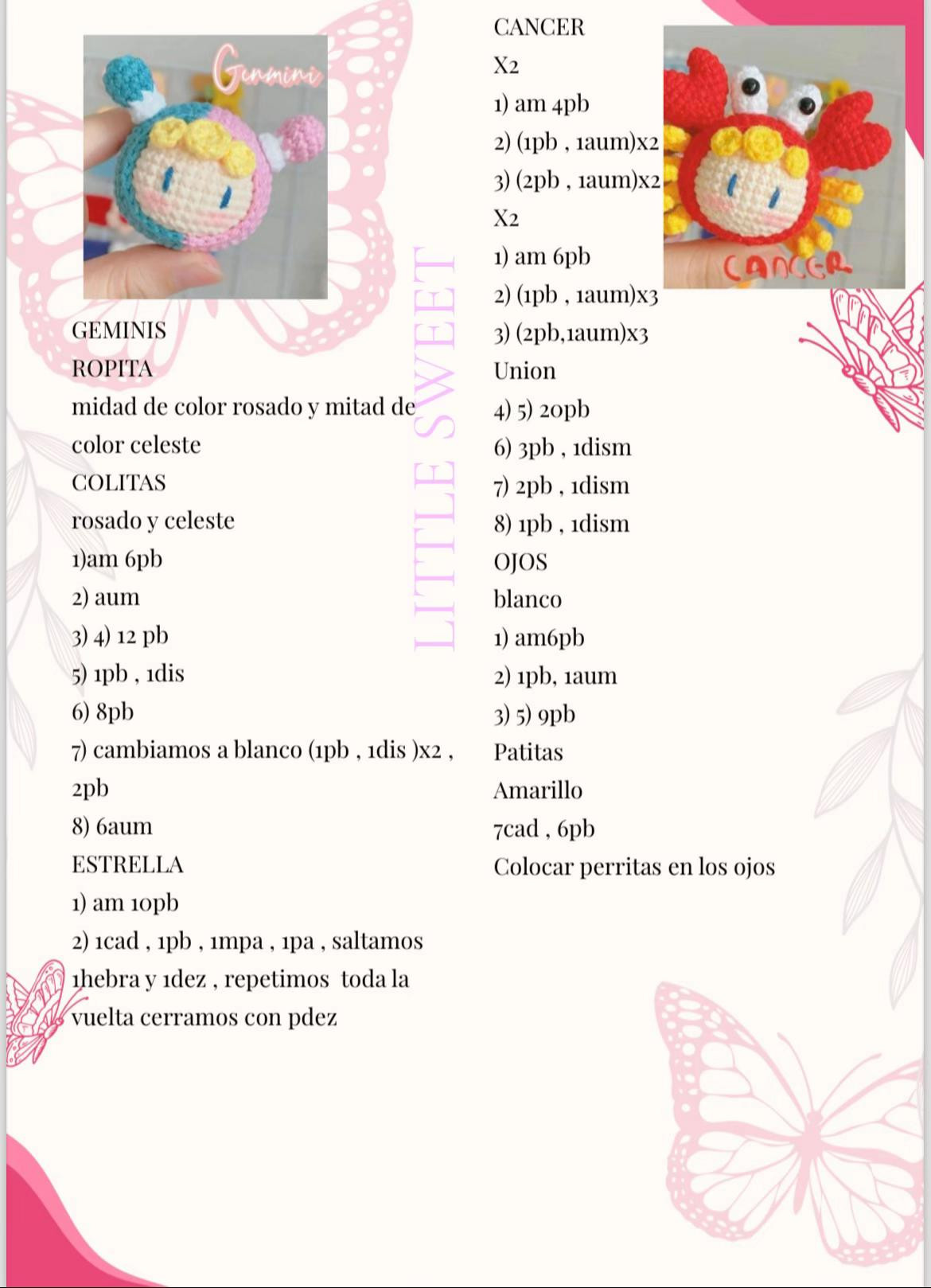 Llaveros de Amigurumi: Los Doce Signos del Zodíaco