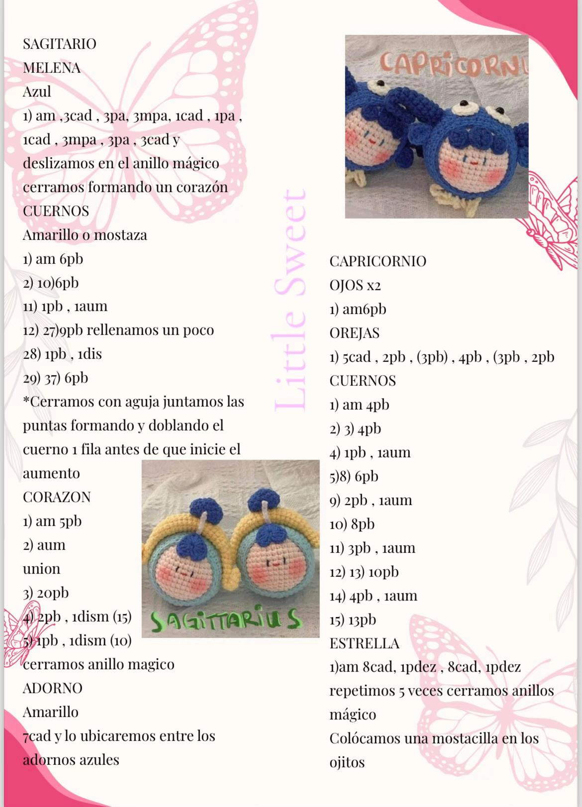 Llaveros de Amigurumi: Los Doce Signos del Zodíaco