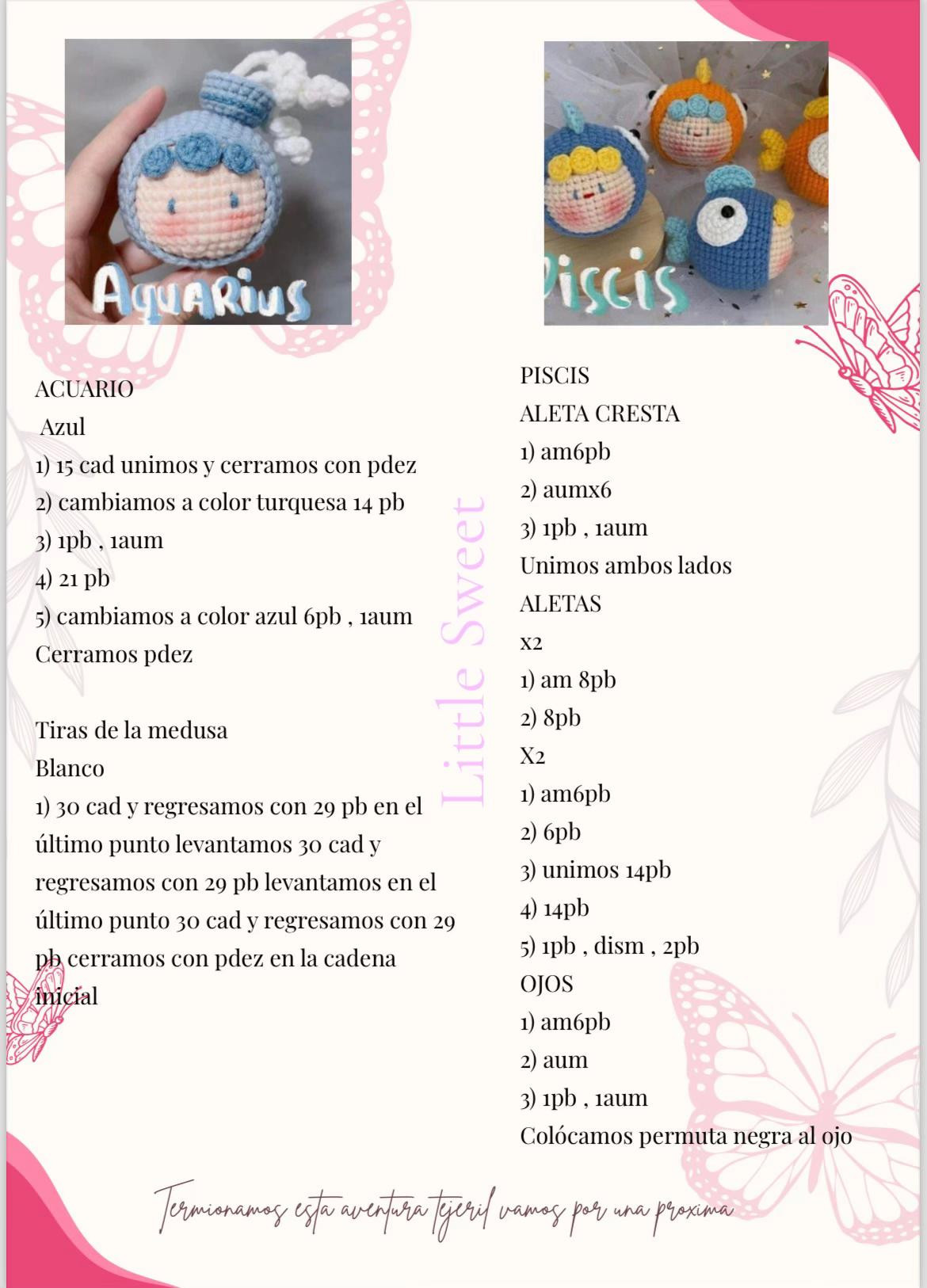 Llaveros de Amigurumi: Los Doce Signos del Zodíaco