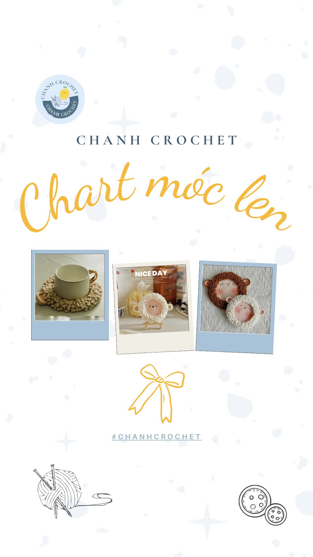 Lót ly cừu bông 🐑💙🍋🧶